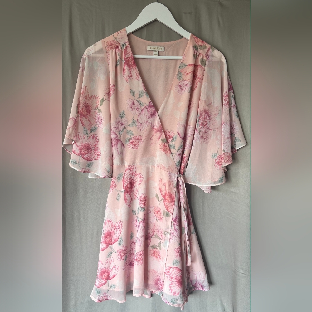 Yumi Kim Pink Feel The Breeze Floral Wrap Dress XXS